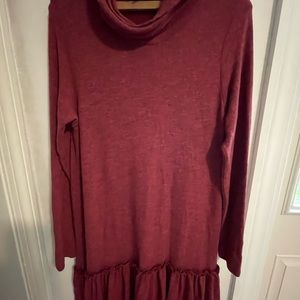 Sunday in Brooklyn by Anthro red dress. Size L